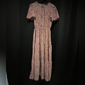 Floral Pink Maxi Dress